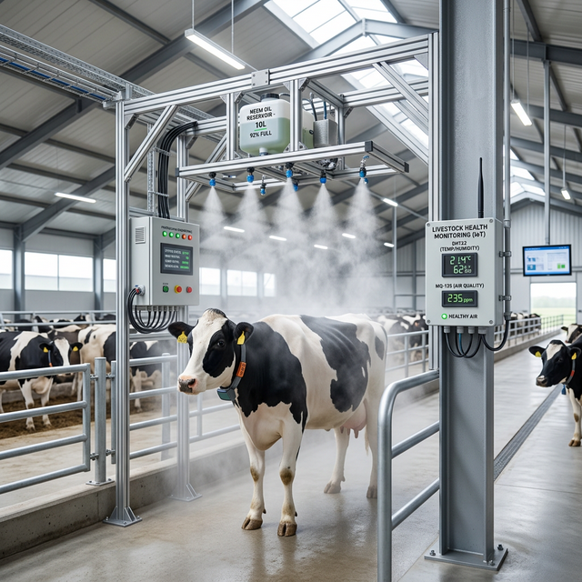 Mosquito and Insects Prevention System for Cattles
